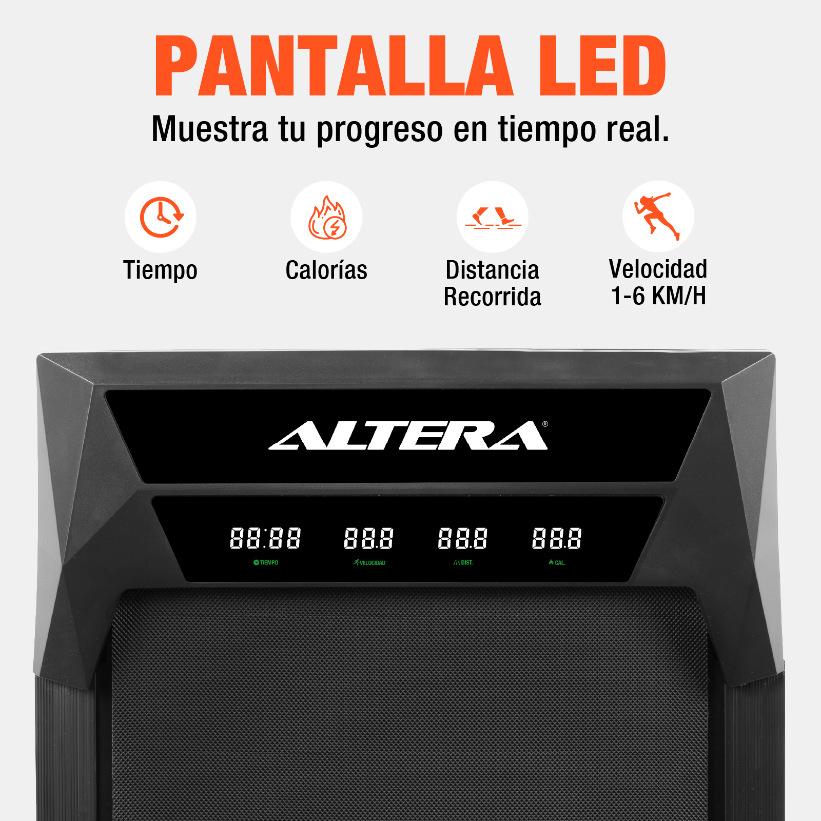 Caminadora Electrica Altera Portatil Walking Pad Inclinación