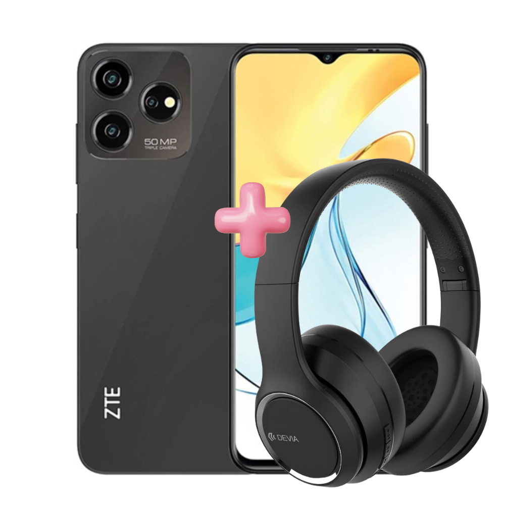 ZTE Axon 50 Lite 256 GB Negro + DEVIA AUDIFONO WIRELESS HEADSETV2 