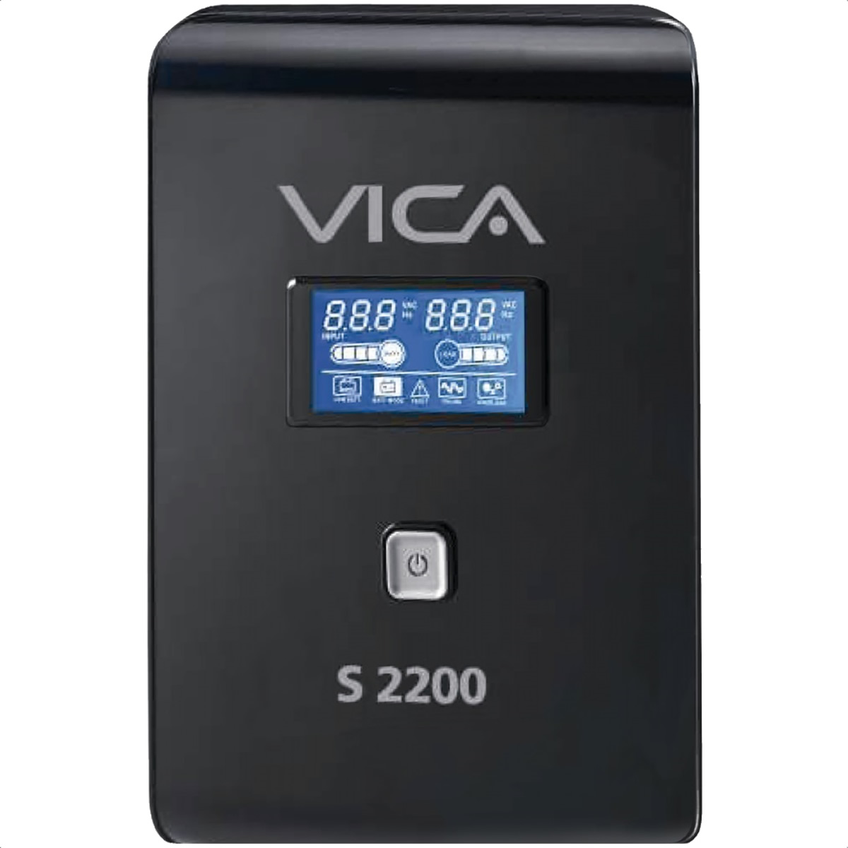 No Break VICA S2200 2200VA 1200W Display Lcd 8 Contactos