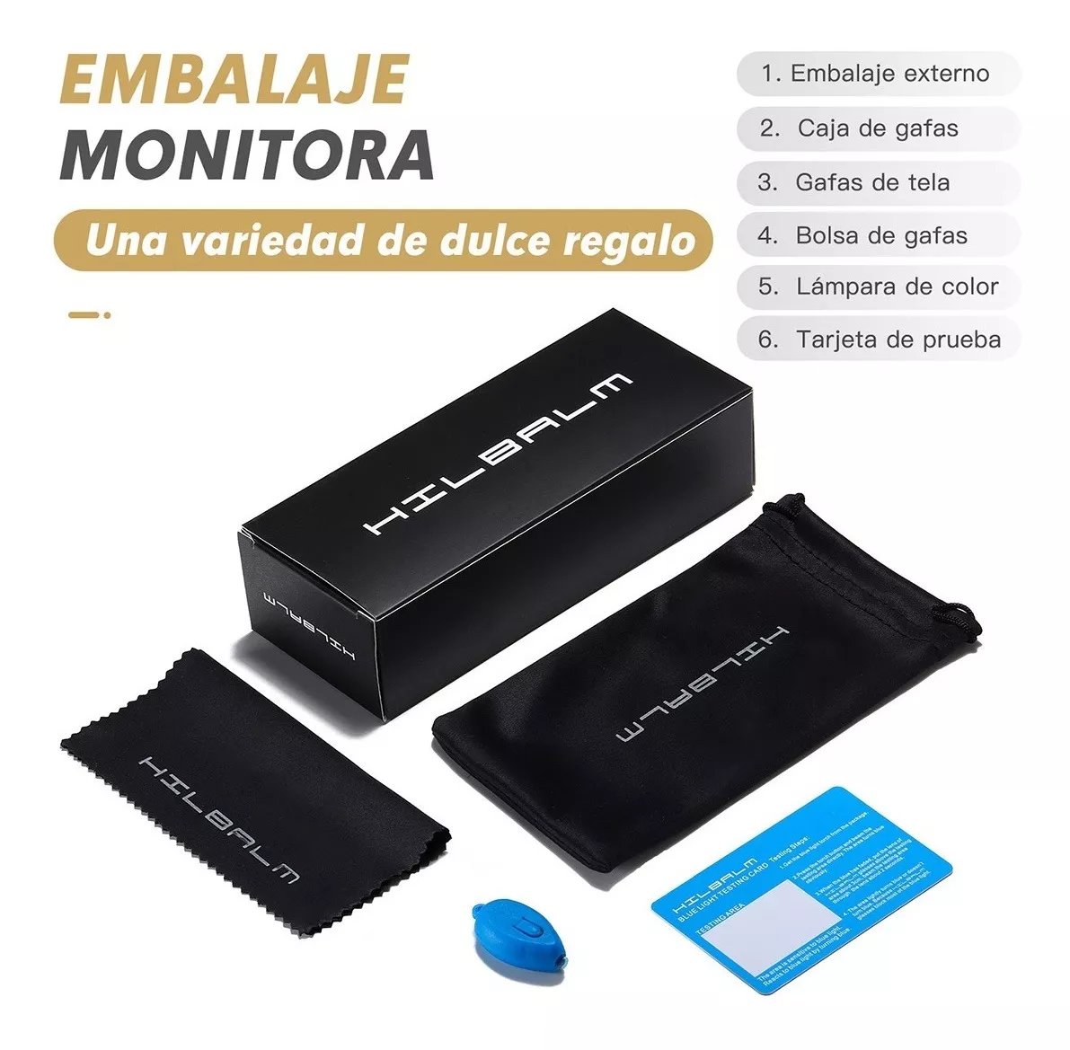 O F E R T A  2 piezas Lentes Hilbalm Con Bloqueo De Luz Azul Para Computadora