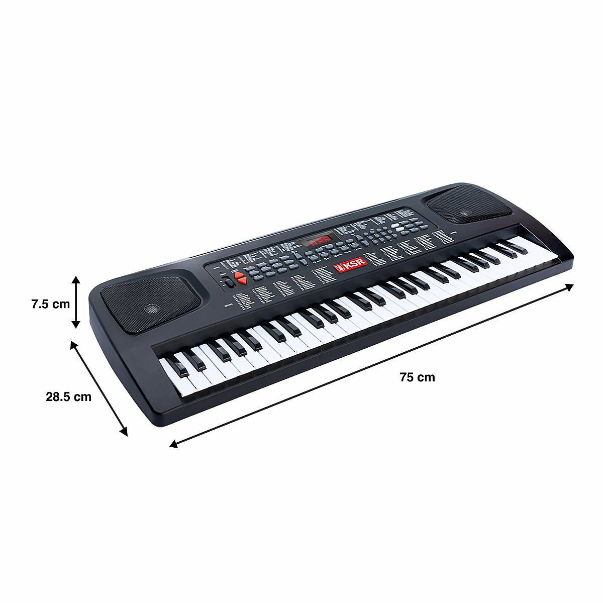 Teclado Musical Kaiser Con 54 Teclas De Alta Fidelidad Mtc-5 Color Negro