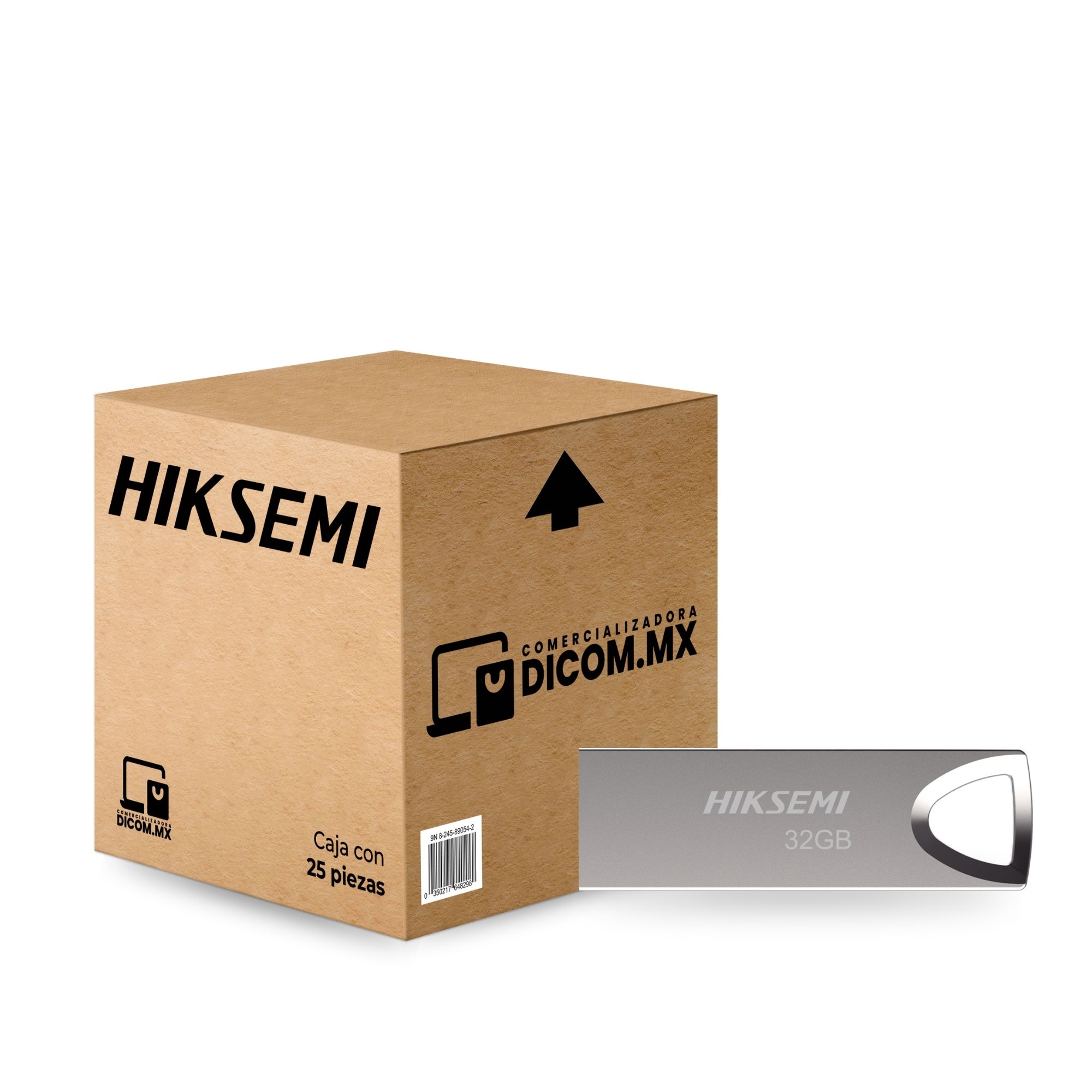 25 Pack - Memoria USB 2.0 de 32 GB Hiksemi M200, Metálica