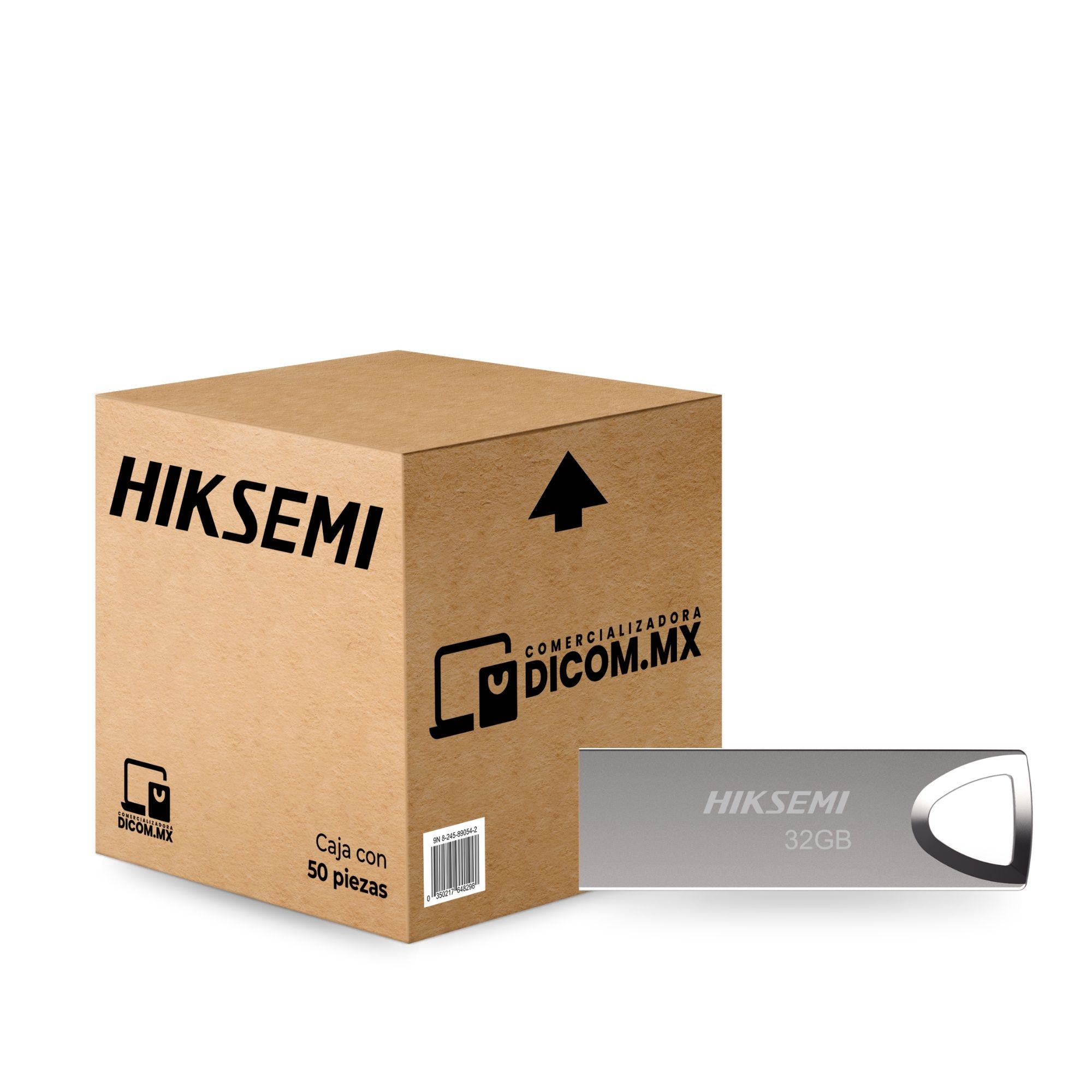 50 Pack - Memoria USB 2.0 de 32 GB Hiksemi M200, Metálica