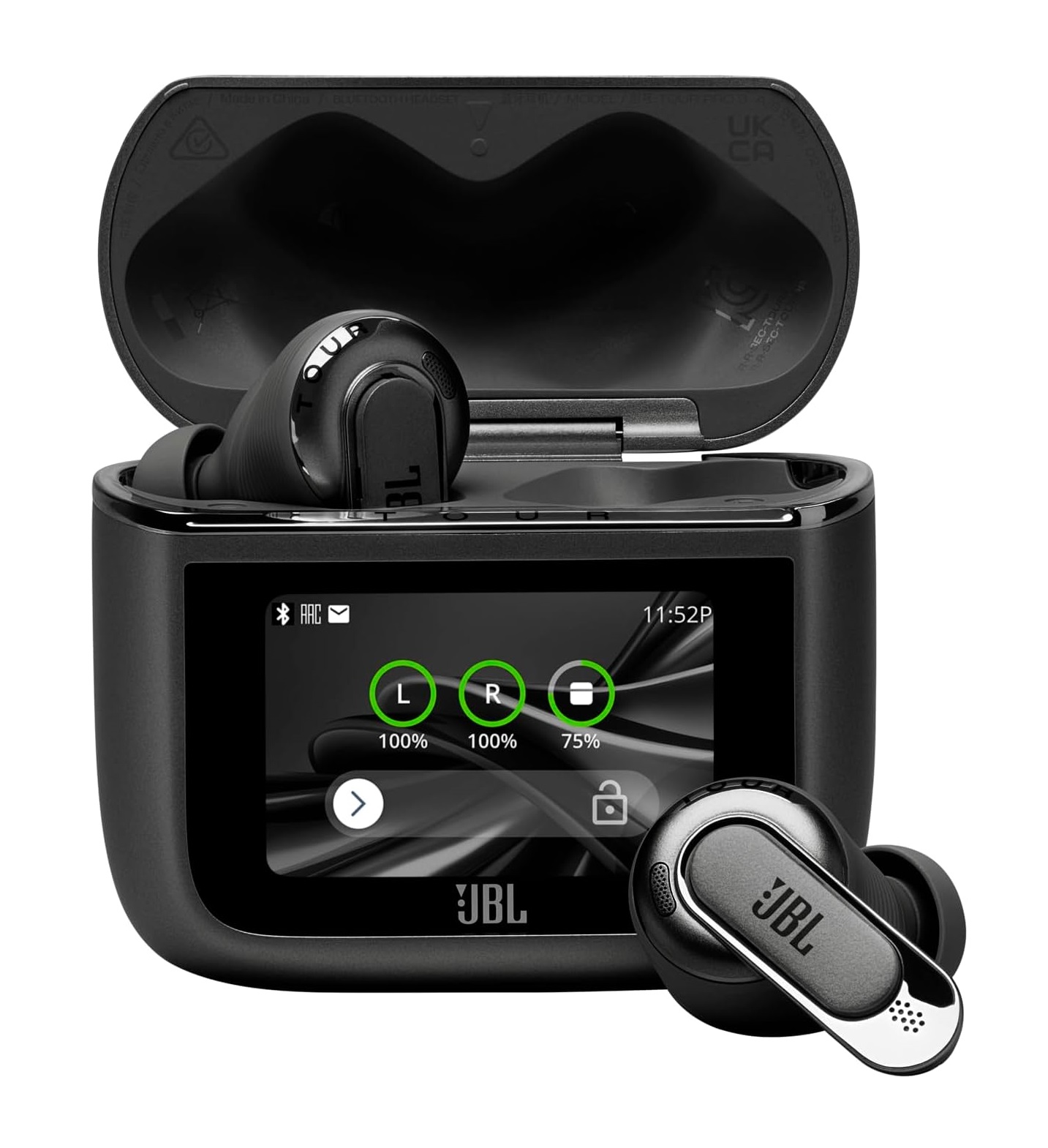 Audifonos Inalambricos JBL Tour Pro 3 con Cancelacion de Ruido y Estuche Inteligente Color Negro
