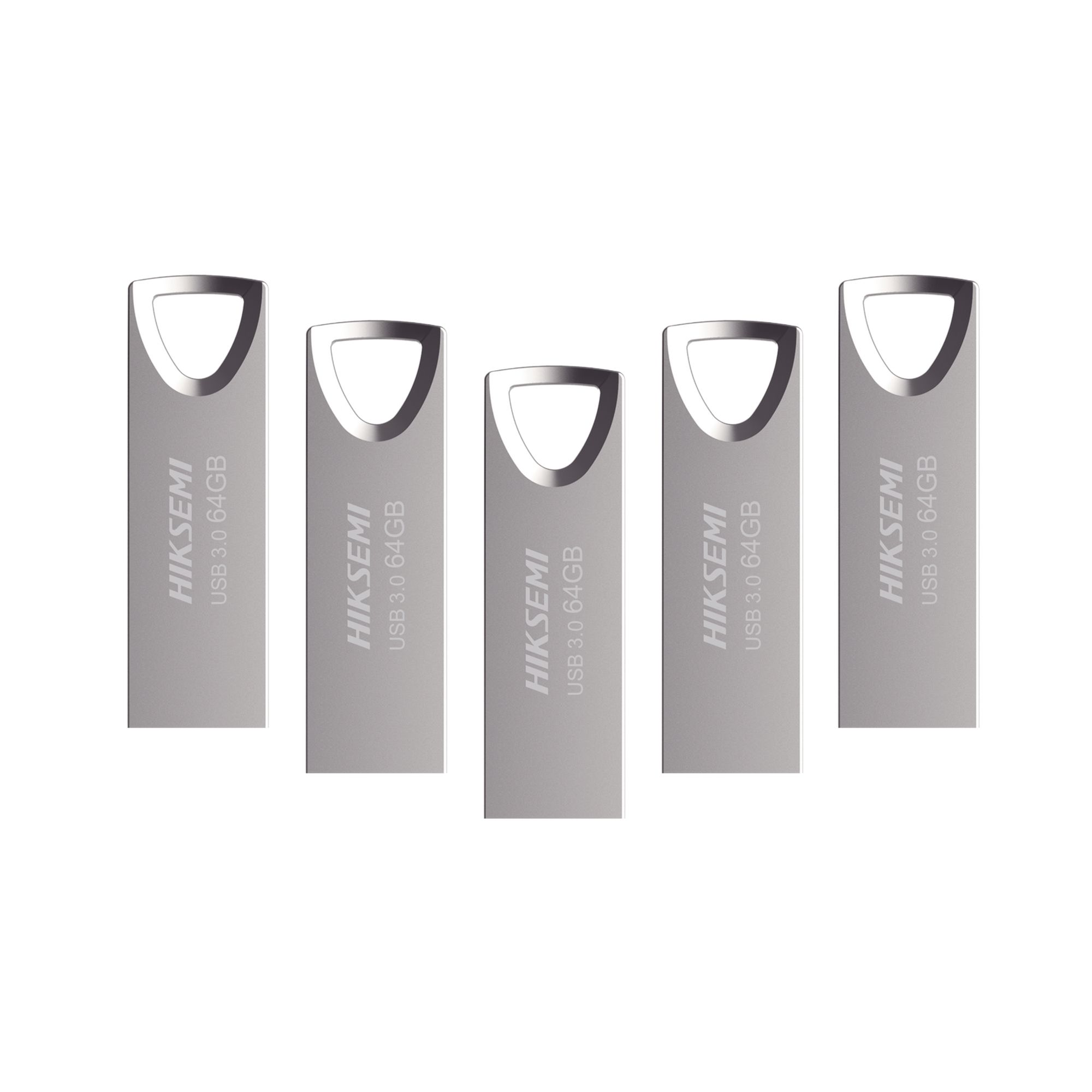5 Pack - Memoria USB 3.0 de 64 GB Hiksemi M200, Metálica