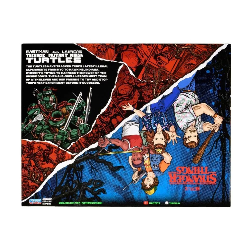 Figura Colección Stranger Things TMNT Crossover Action Donnie Lucas Original Regalo