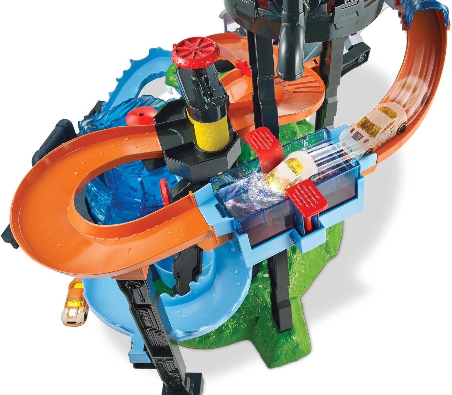 Pista Mattel Hot Wheels Autolavado Ataque Del Lagarto