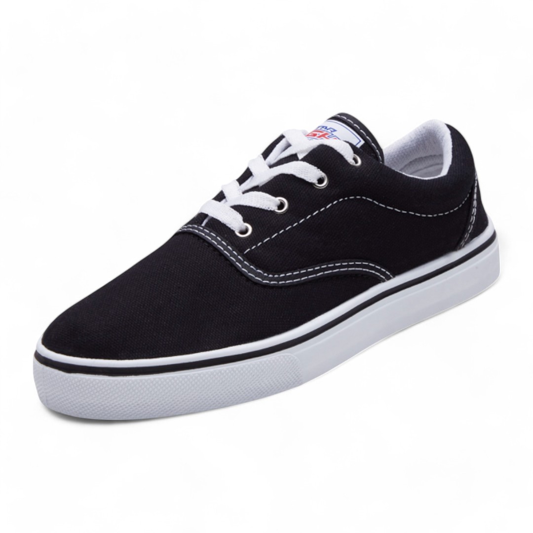 Tenis Casual Negro De Moda Unisex Calzado Watanabe Modelo 4000822