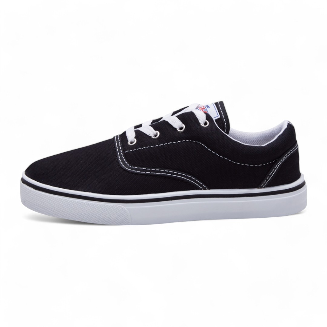 Tenis Casual Negro De Moda Unisex Calzado Watanabe Modelo 4000822