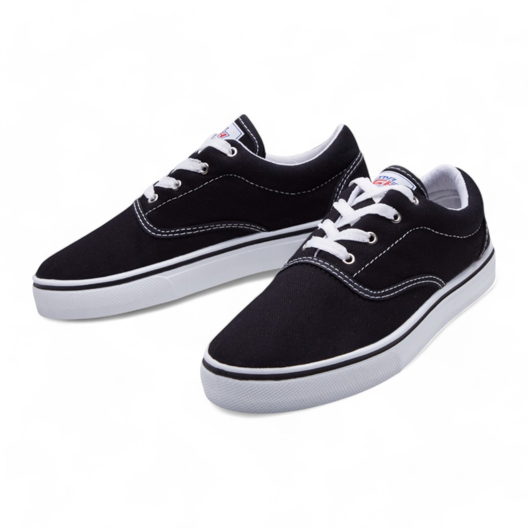 Tenis Casual Negro De Moda Unisex Calzado Watanabe Modelo 4000822