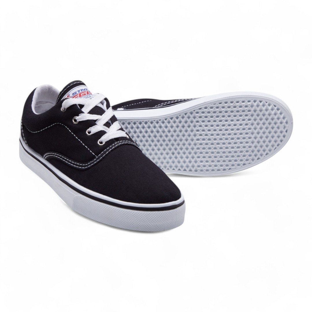 Tenis Casual Negro De Moda Unisex Calzado Watanabe Modelo 4000822