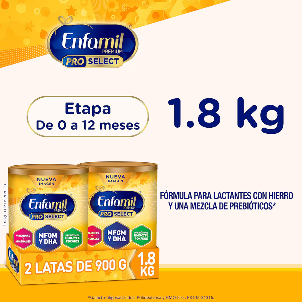 Fórmula Infantil Enfamil Premium Etapa 1, 900gr 2pz