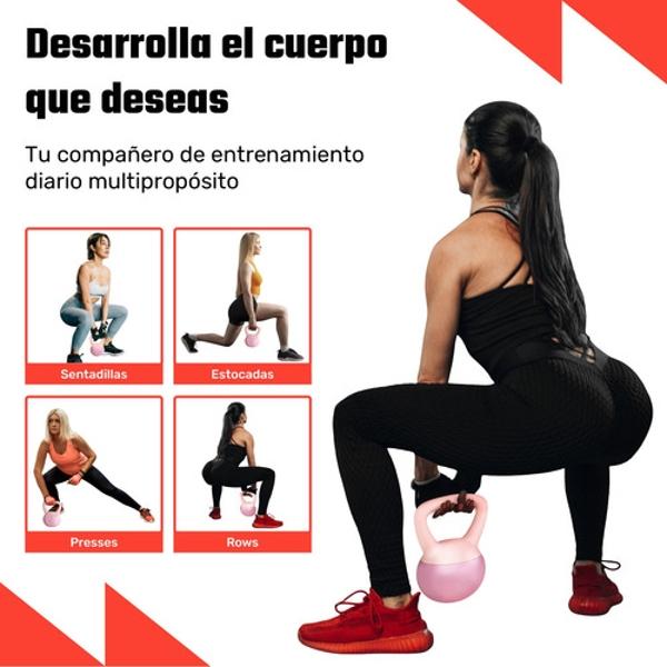Pesa Rusa Kettlebell 4kg 8.8lb Ejercicio Casa Hogar Fitness Centurfit