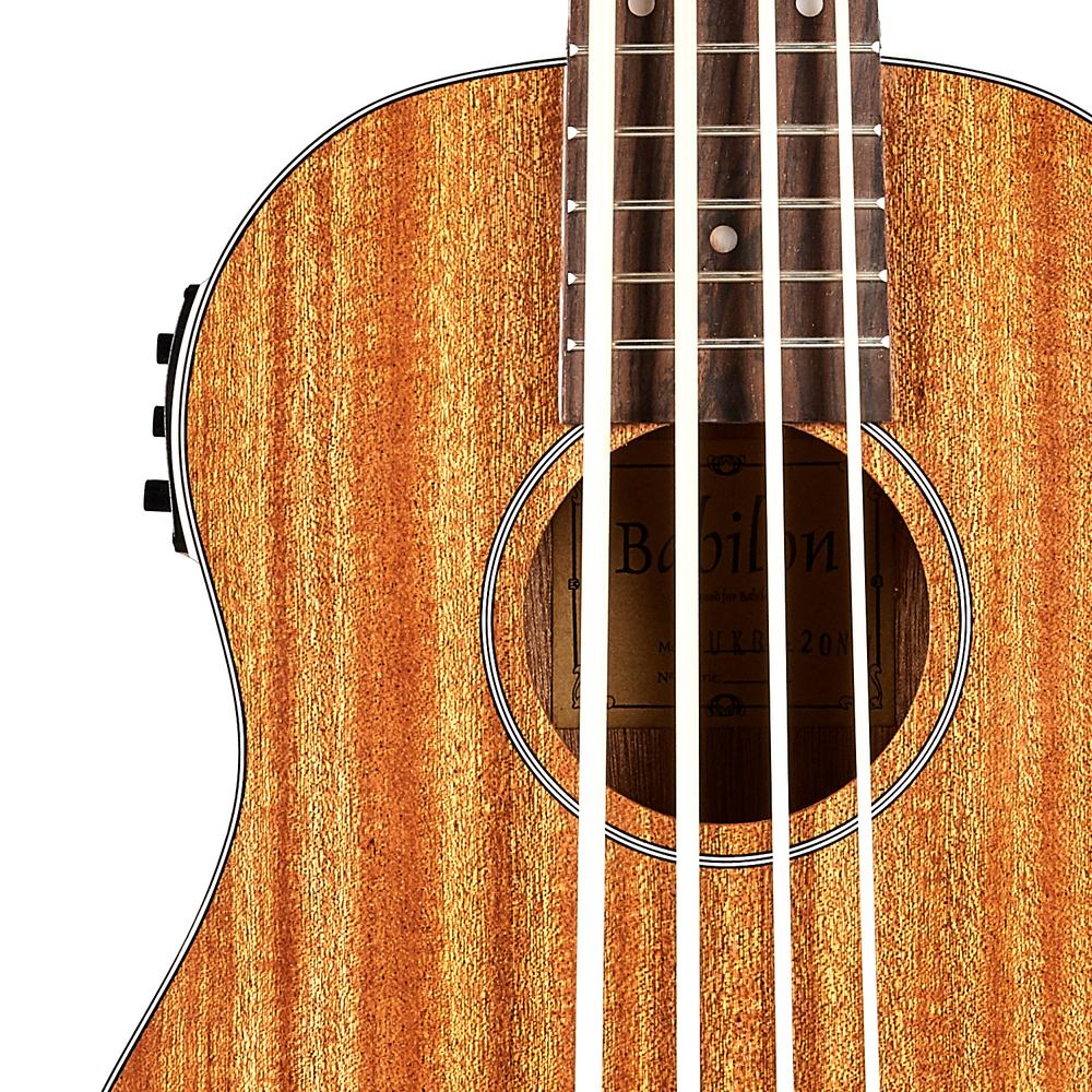 Ukulele Bajo Color Natural de 4 Cuerdas KIHEI BABILON