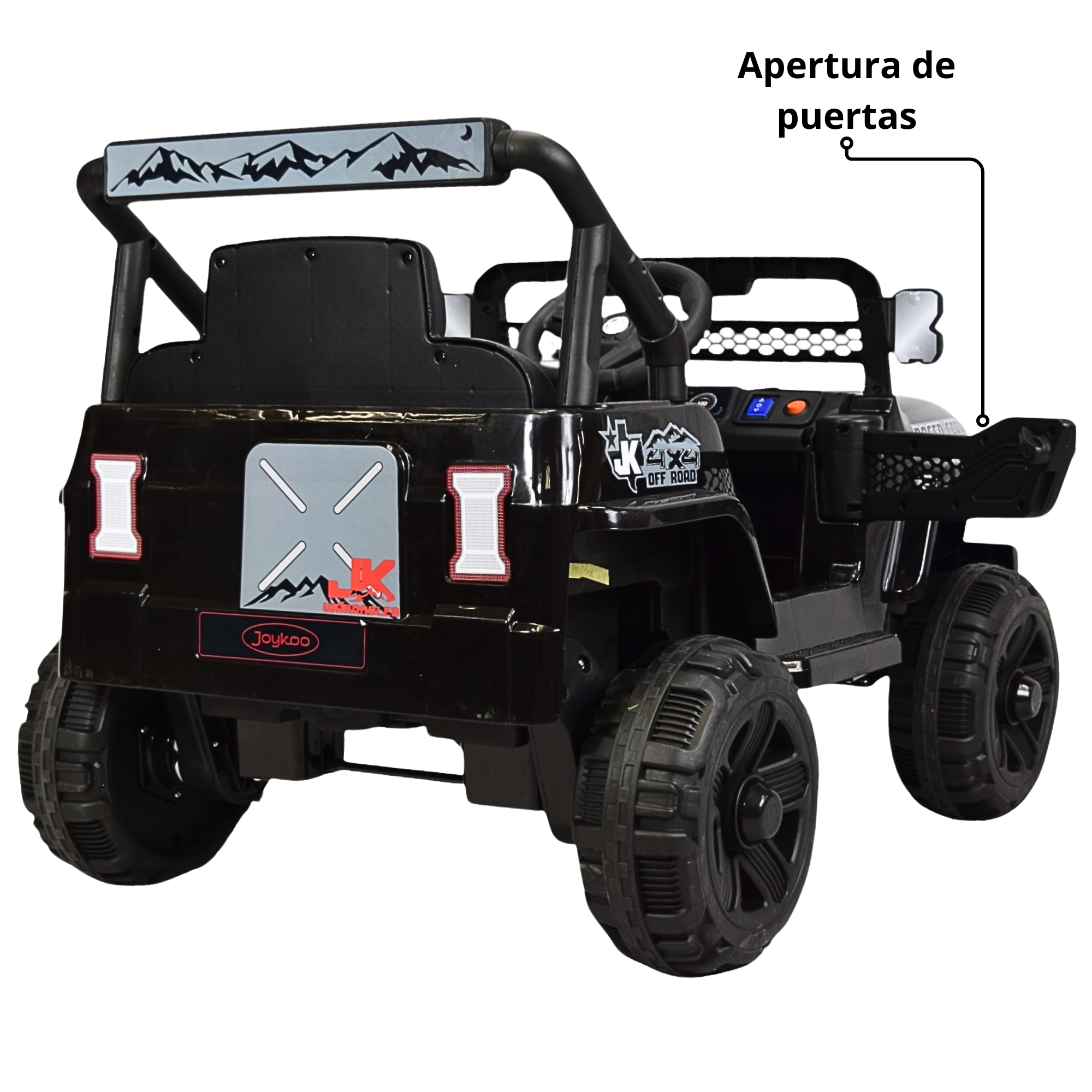 	Camioneta Montable Electrica para Niños Control Remoto 12v - Negro