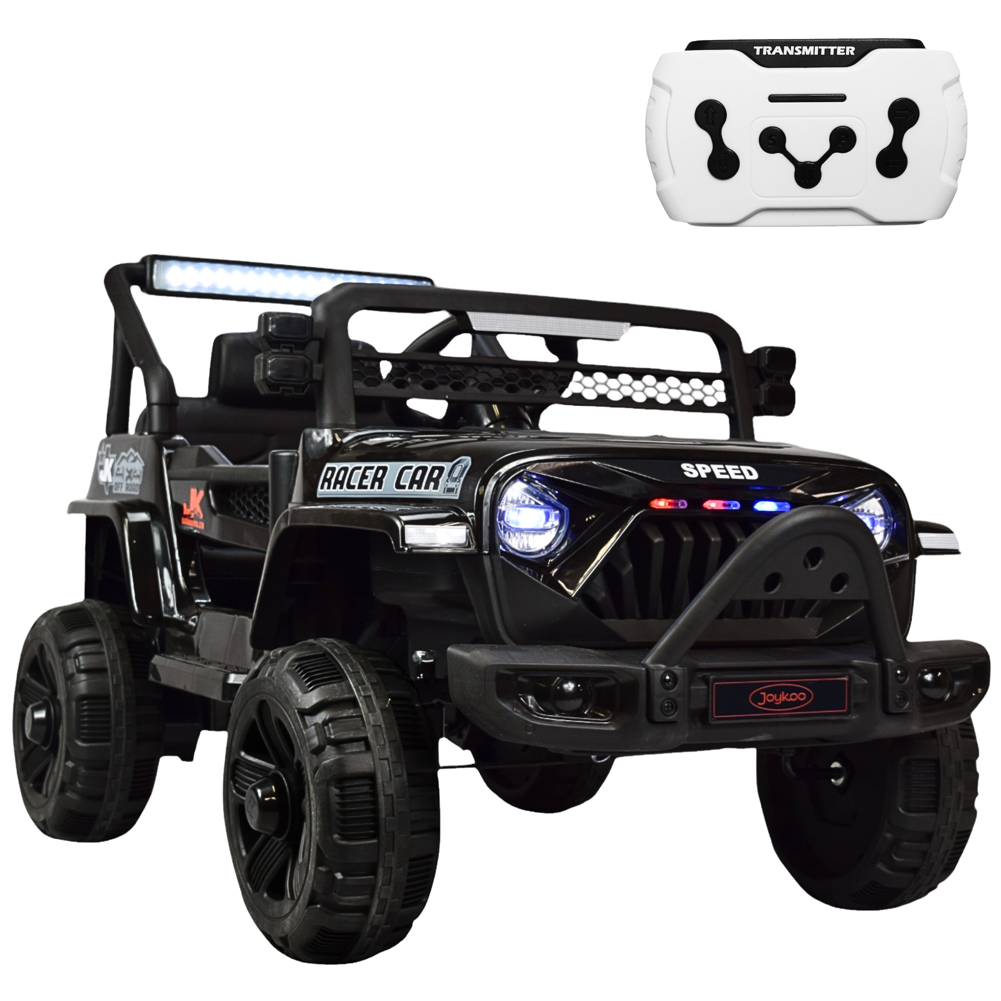	Camioneta Montable Electrica para Niños Control Remoto 12v - Negro