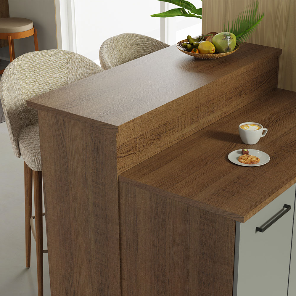 Isla Cocina Con Encimera Y Mostrador Madesa Agata 120cm MG