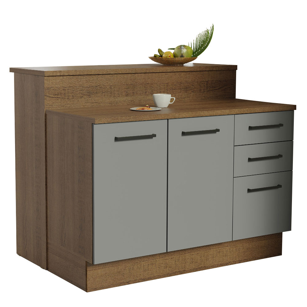 Isla Cocina Con Encimera Y Mostrador Madesa Agata 120cm MG