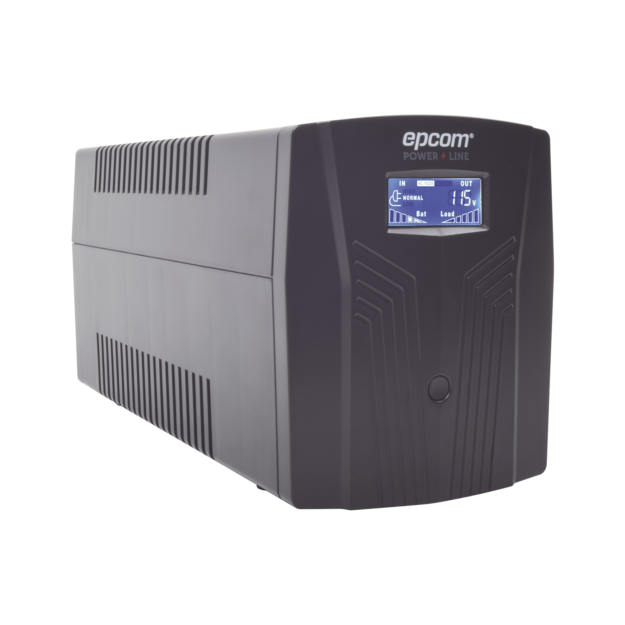 No Break Interactivo Epcom Power Line EPU1200LCD de 1200VA/720W con 6 contactos