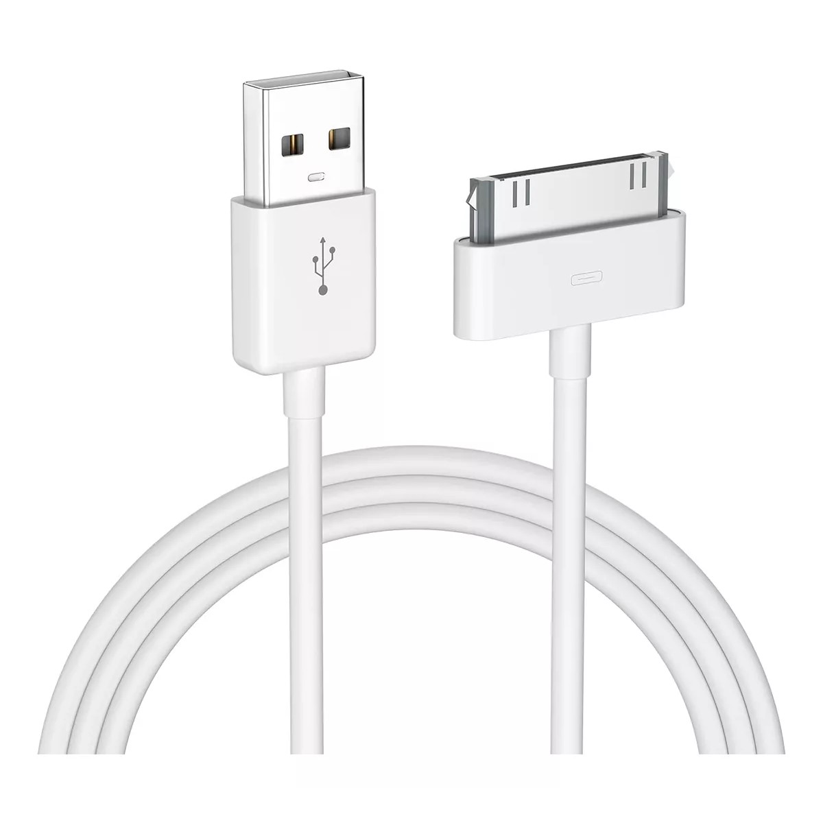 Cable 30 Pin A Usb Para iPod iPhone 4 4s iPad 1 2 3 1 Metro blanco portátil durable carga gadgets