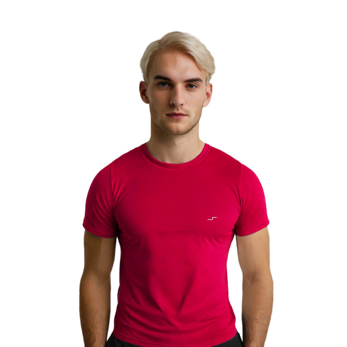 Playera Deportiva Manga Corta Cuello Redondo Color Rojo Para Hombre CHB Chili Beans Clothing Co..