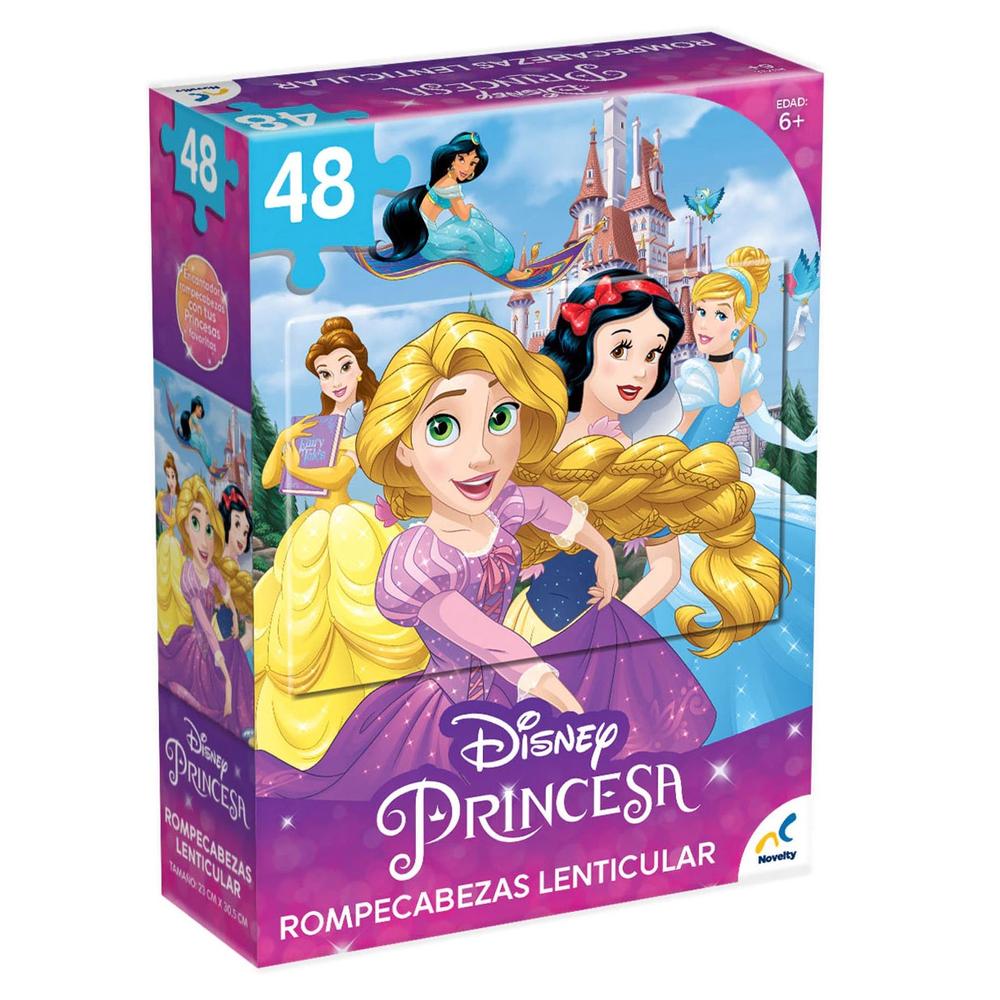 Rompecabezas Princesas de Disney 48 Piezas Lenticular