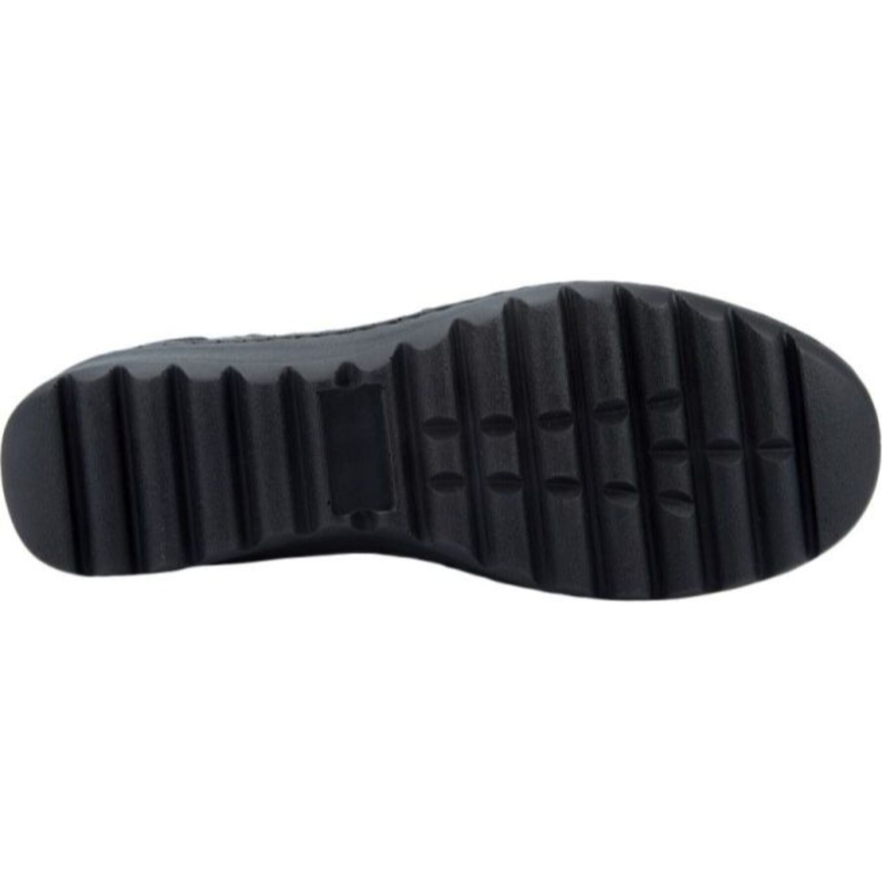 Botas para mujer, tipo botín confort, de piel, con cierre, acabado flotter, marca Lobo Solo, color negro, mod. 1176823