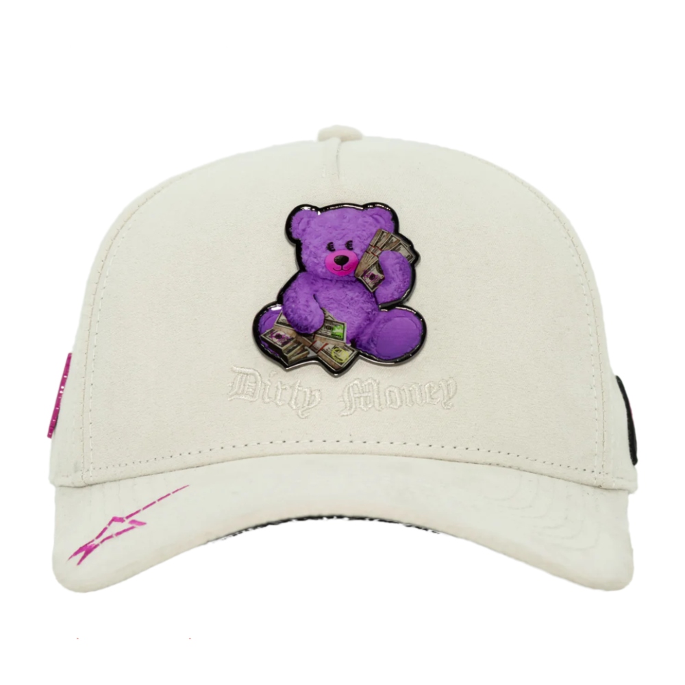 Gorra Cash Only Curva Dirty Money Teddy Beige 022025019