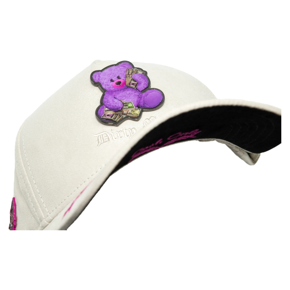 Gorra Cash Only Curva Dirty Money Teddy Beige 022025019