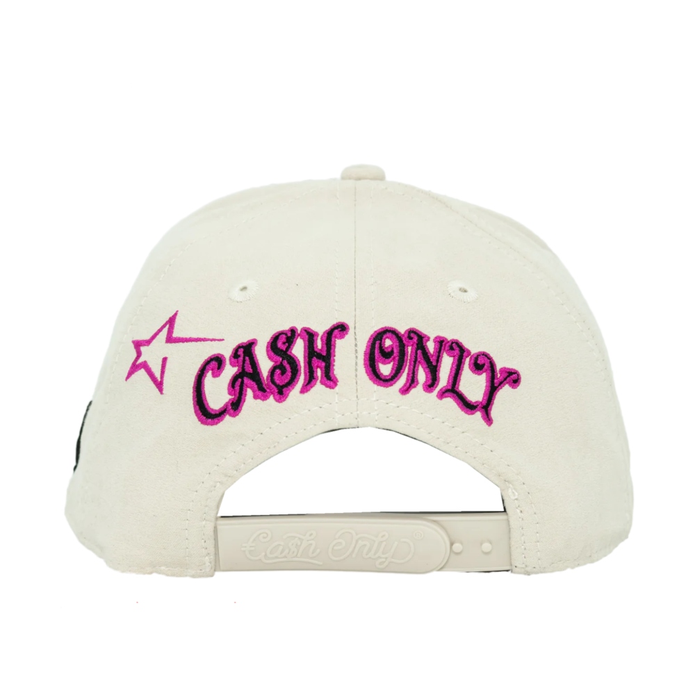 Gorra Cash Only Curva Dirty Money Teddy Beige 022025019