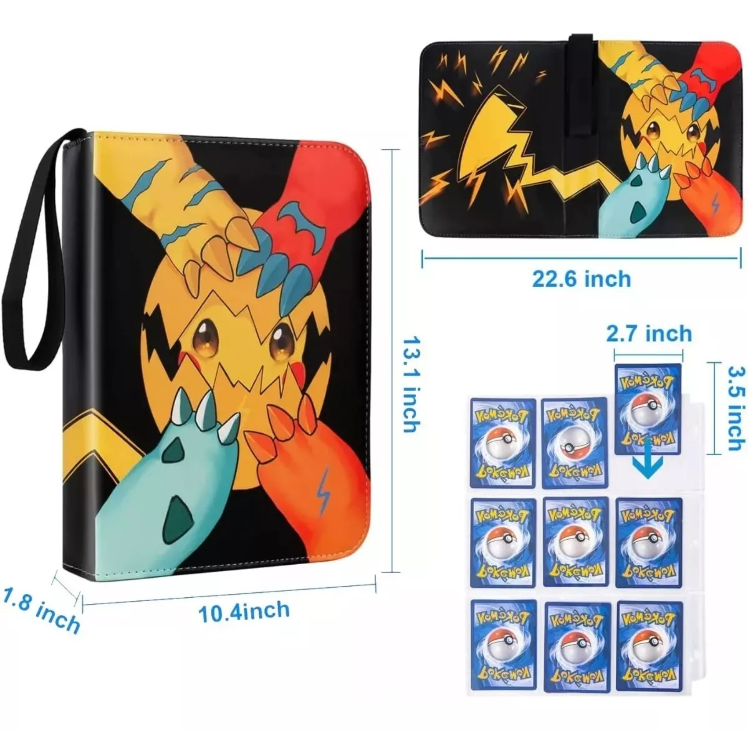 OFERTA Carpeta PARA 400 Tarjetas De Pokémon, tamaño estandar