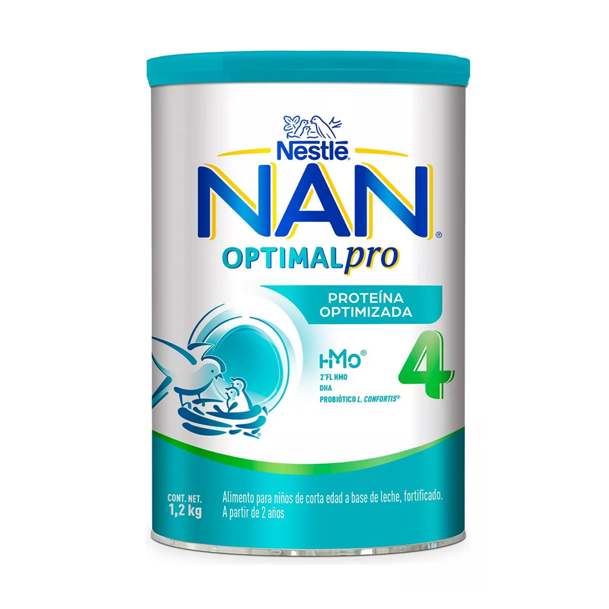 Fórmula Infantil Nan Optimal Pro Etapa 4, 1.2kg 2pz