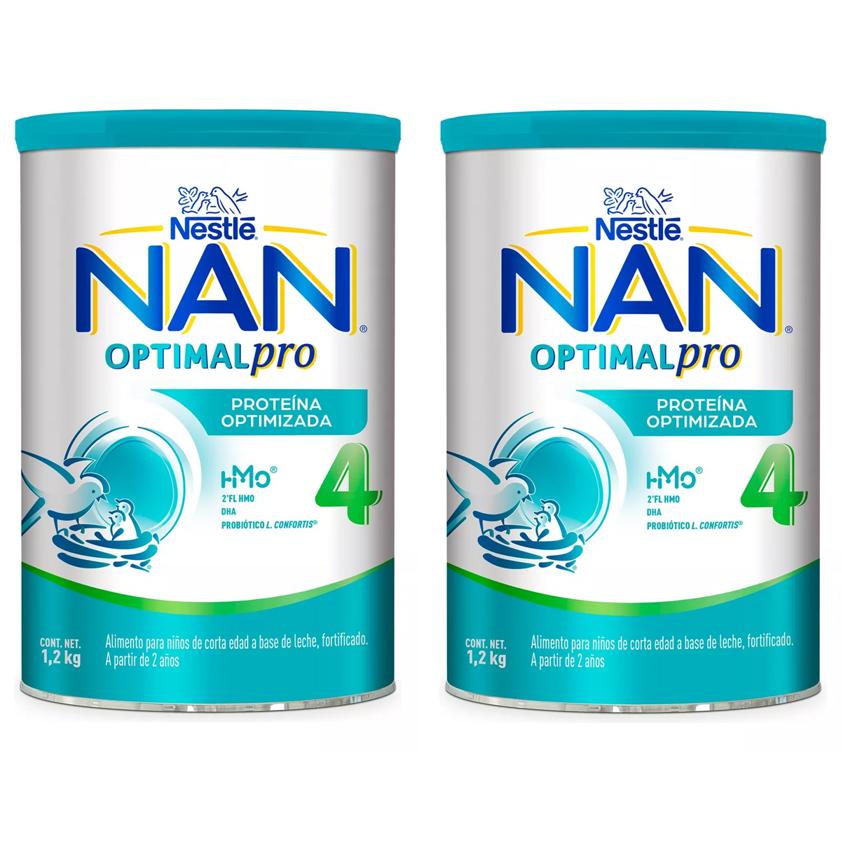 Fórmula Infantil Nan Optimal Pro Etapa 4, 1.2kg 2pz