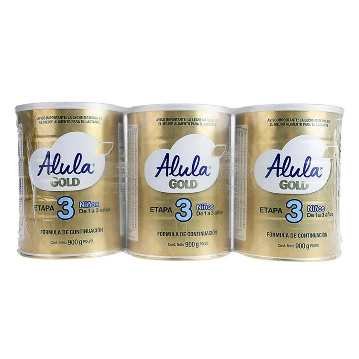 Fórmula Infantil Alula Gold Progress, Etapa 3 900gr 3pz