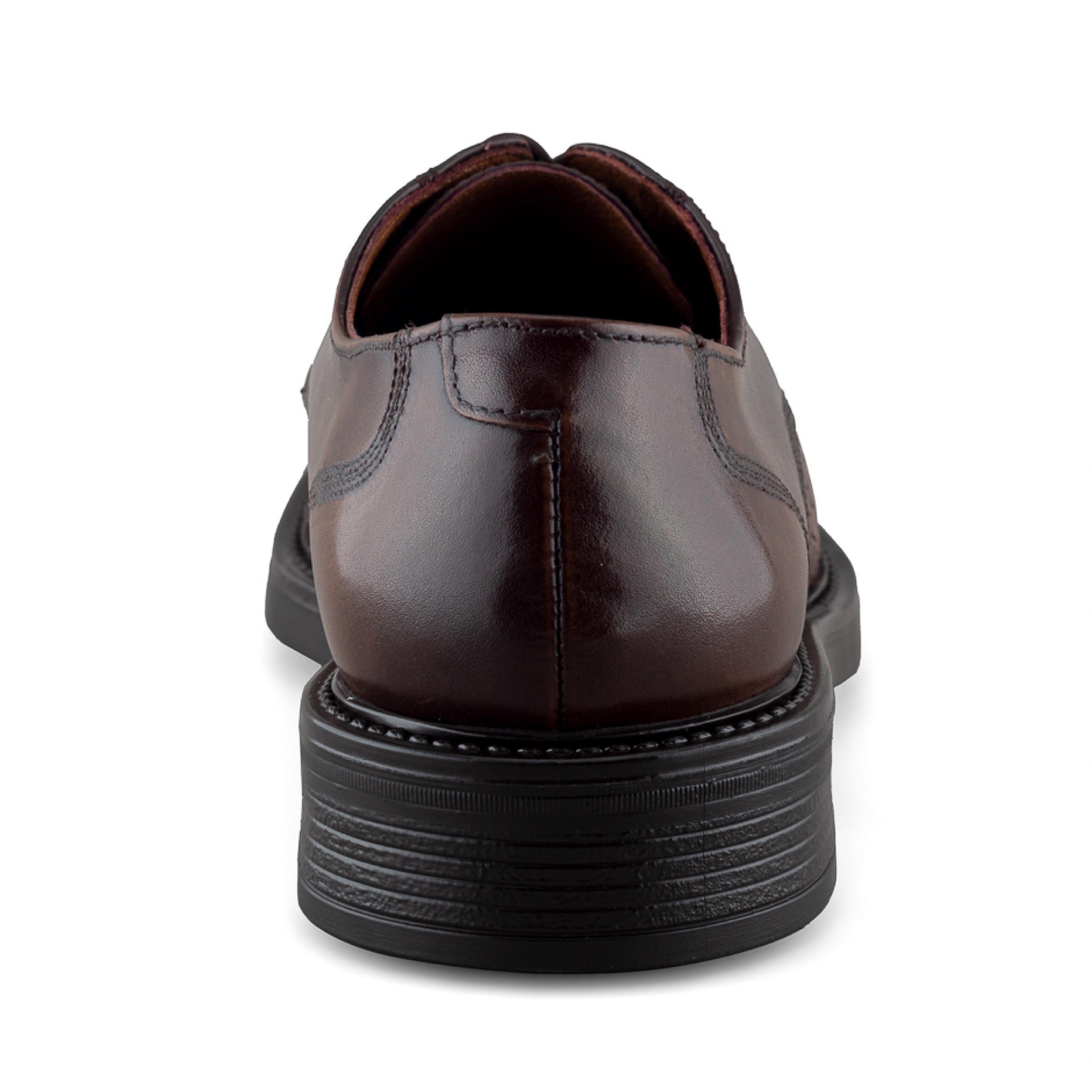 Zapato Derby de Piel Grabada para Hombre en Color Café con Agujetas