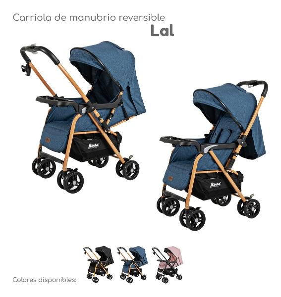 Carriola D Bebe Lal Plegable Reversible Con Portavasos azul