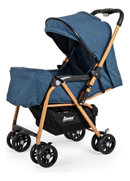 Carriola D Bebe Lal Plegable Reversible Con Portavasos azul