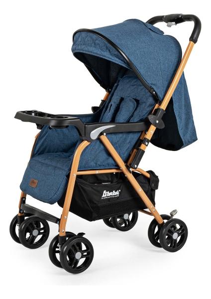 Carriola D Bebe Lal Plegable Reversible Con Portavasos azul