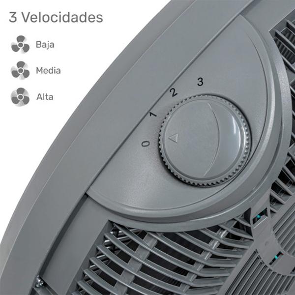 Kit Set 2 Ventiladores Piso 23' 5 Aspas Potente Casa Hogar Houzer