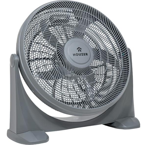 Kit Set 2 Ventiladores Piso 23' 5 Aspas Potente Casa Hogar Houzer