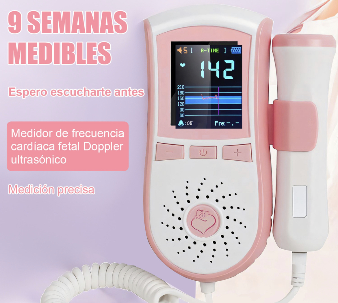 Monitor Fetal Doppler Para Escuchar Latidos Bebe Ultrasonido