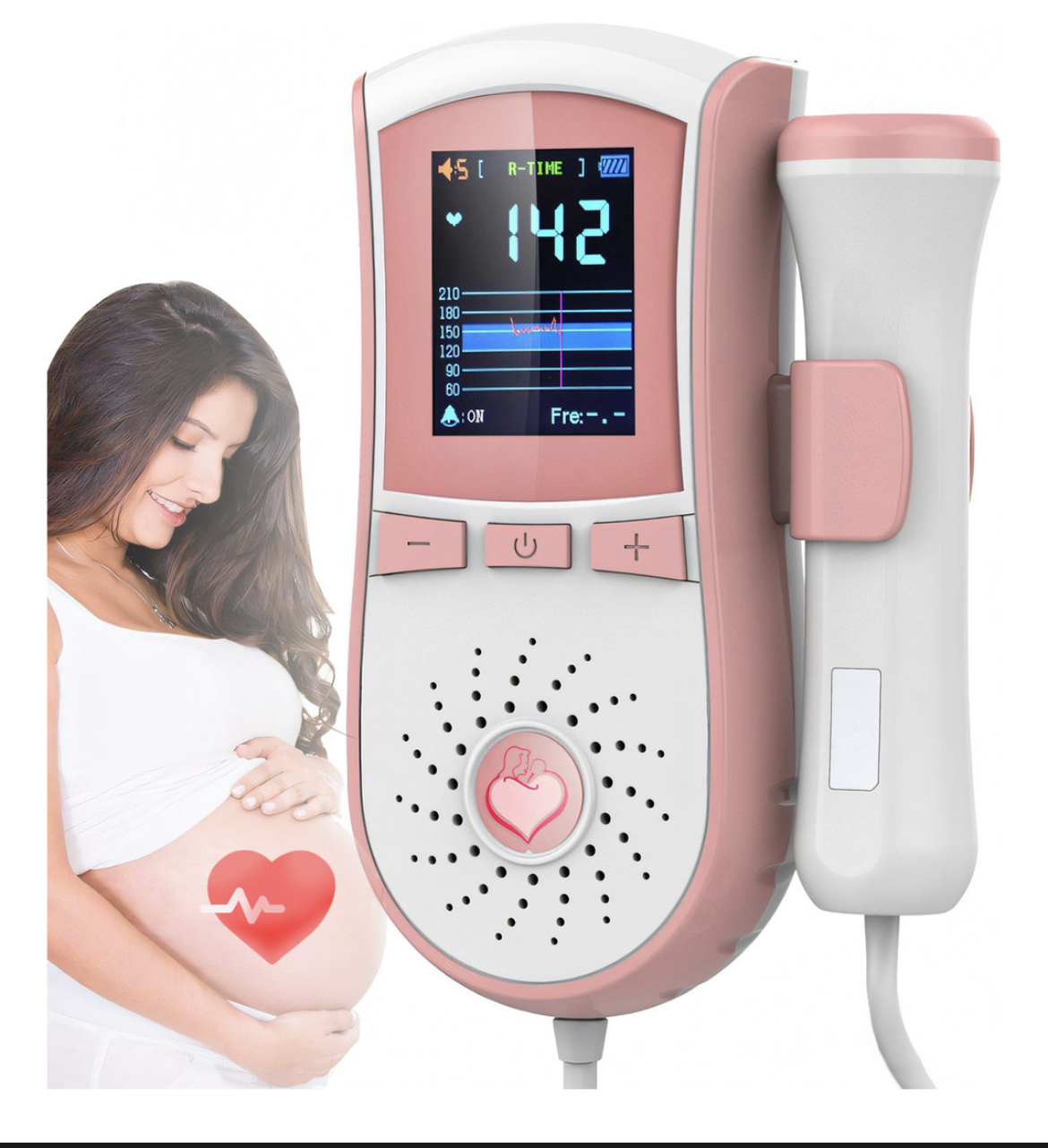 Monitor Fetal Doppler Para Escuchar Latidos Bebe Ultrasonido