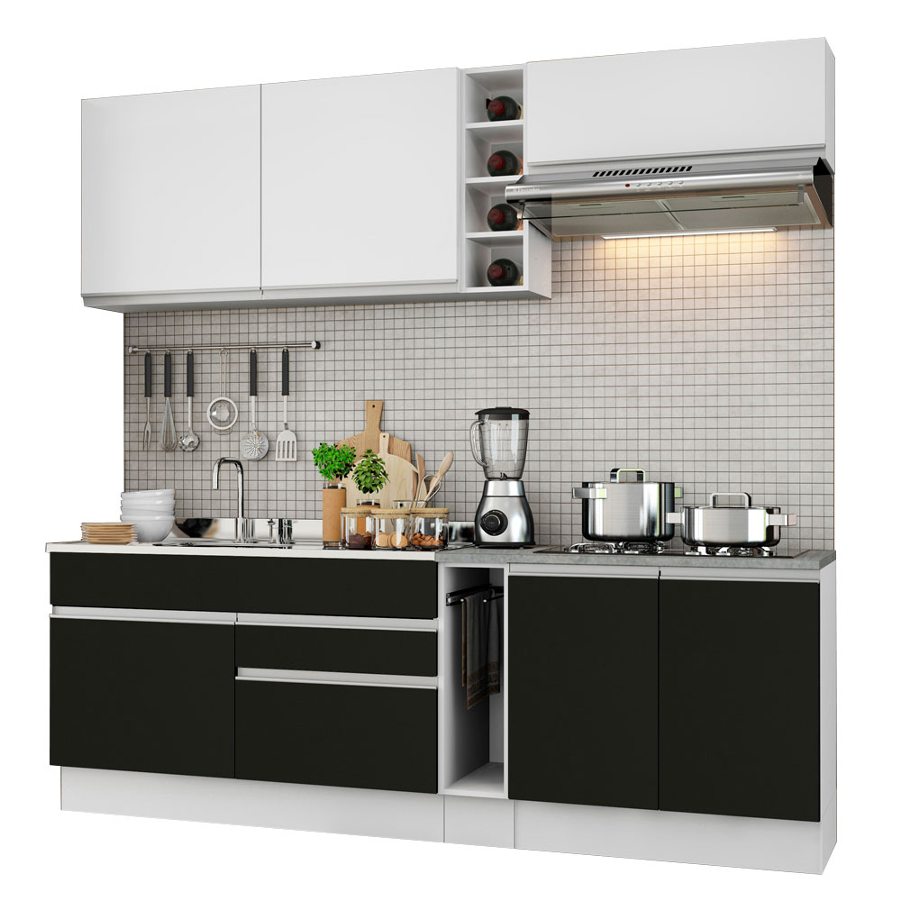 Cocina Integral Completa Modular Madesa Parma 220cm BN 04