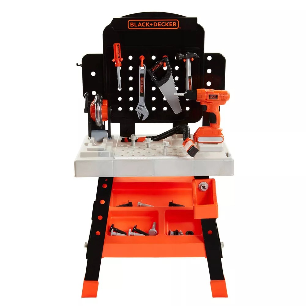 BLACK+DECKER Banco de Trabajo Listo Para Construir Juguete Niños