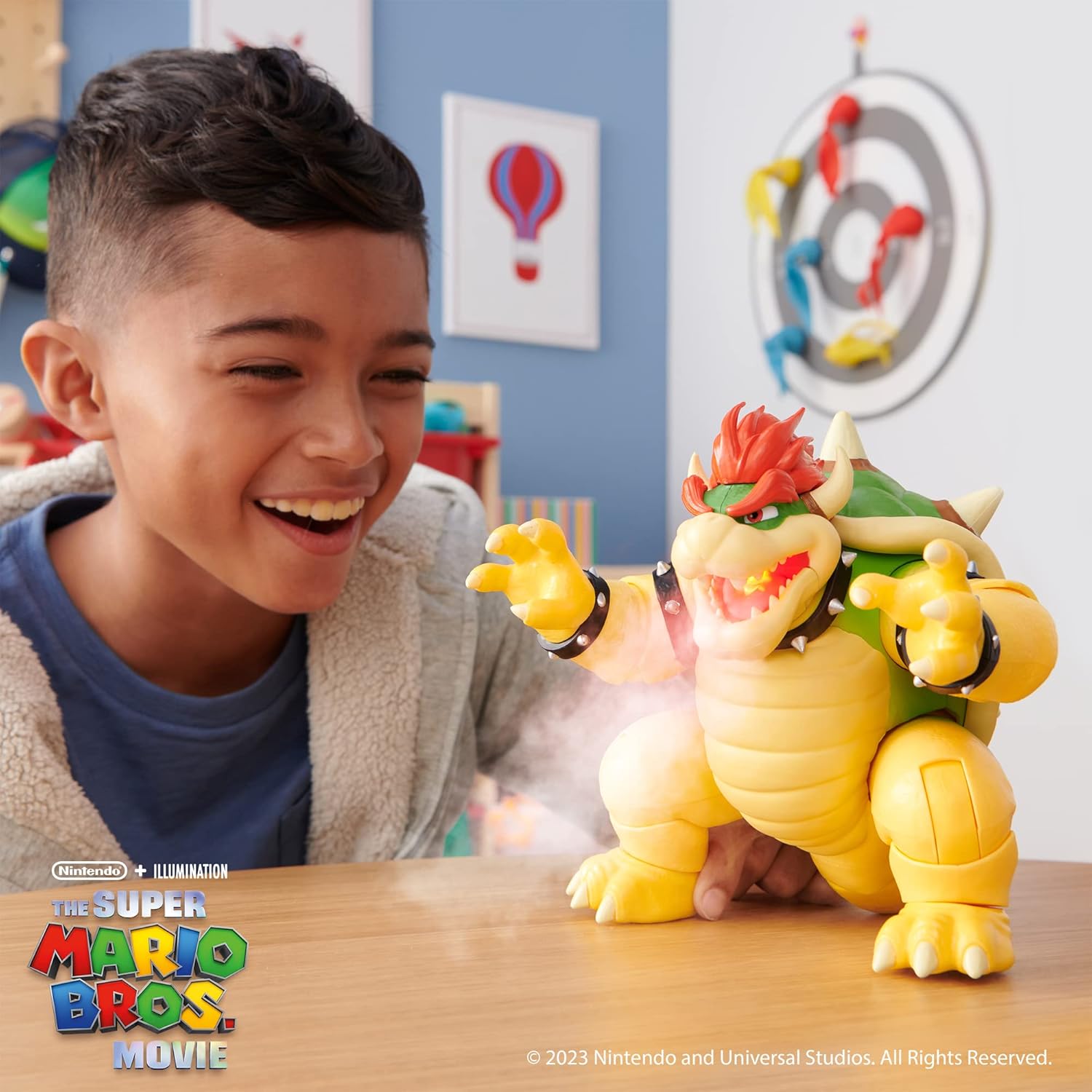 Figura Colección The Super Mario Bros Movie Bowser 7 Pulgadas Respiración Fuego Original Regalo