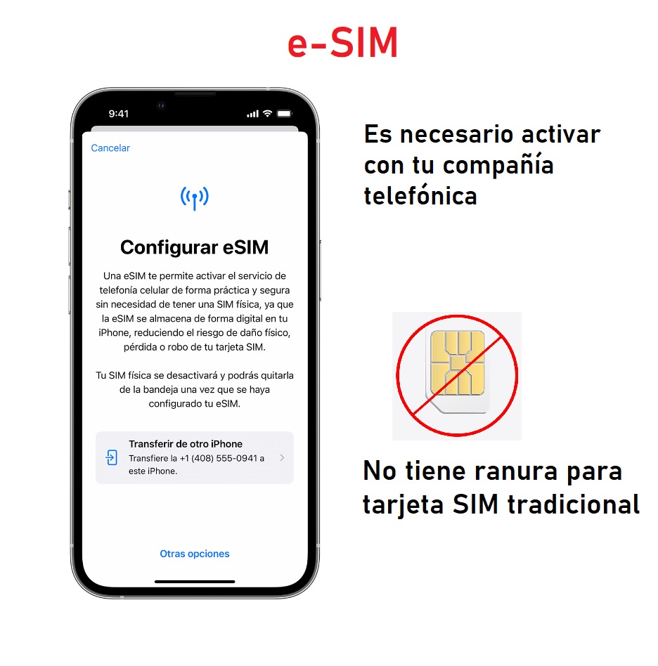 Celular iPhone 14 Plus 128GB Reacondicionado - Blanco (e-SIM)
