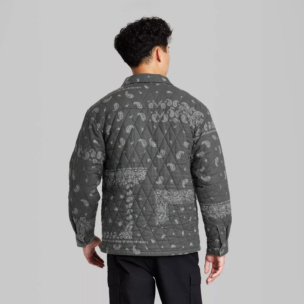 Chaqueta Tipo Camisa de Franela de Invierno con Cotones para Hombre