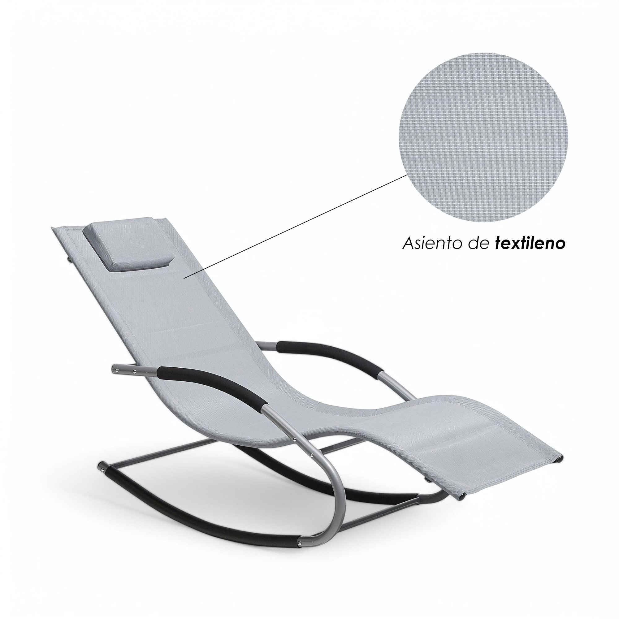 Ilios Innova | Camastro Mecedora de Jardín Reclinable Ergonómico