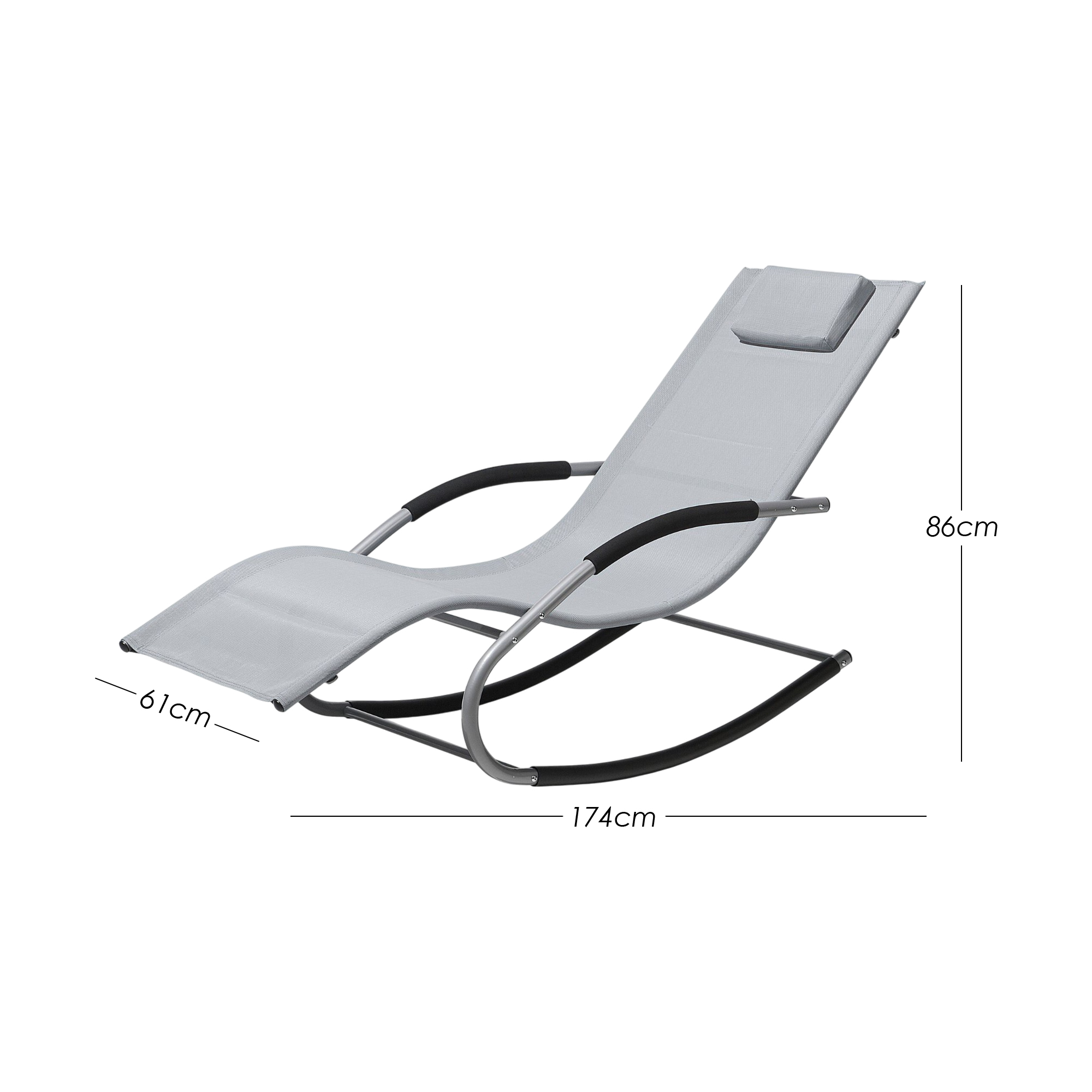 Ilios Innova | Camastro Mecedora de Jardín Reclinable Ergonómico