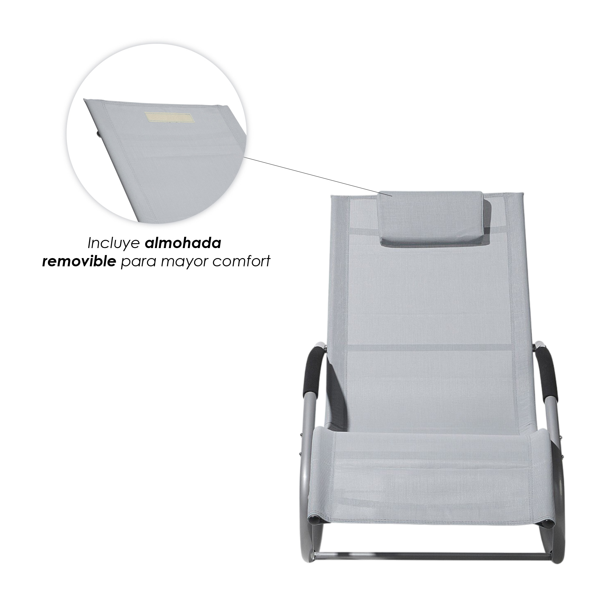 Ilios Innova | Camastro Mecedora de Jardín Reclinable Ergonómico